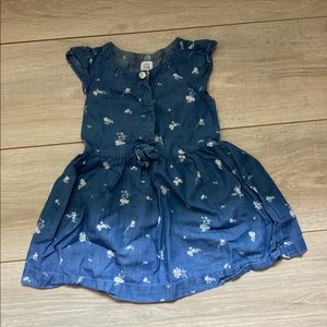 Floral blue dress